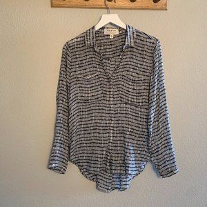 Anthopologie Cloth + Stone B&W modern blouse